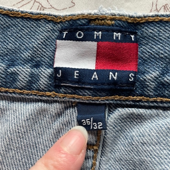 Men’s Vintage Tommy Hilfiger Carpenter Painter Distressed Jeans Y2K 36x31 - Picture 8 of 15